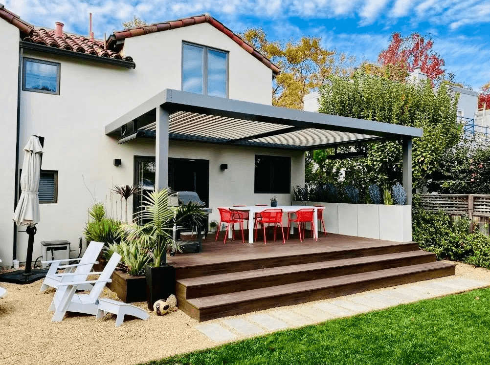 photo of a deck and pergola