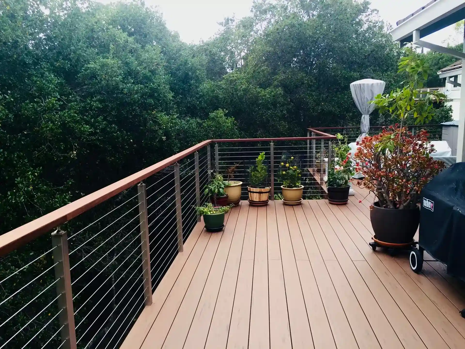 composite timbertech terrain brown oak